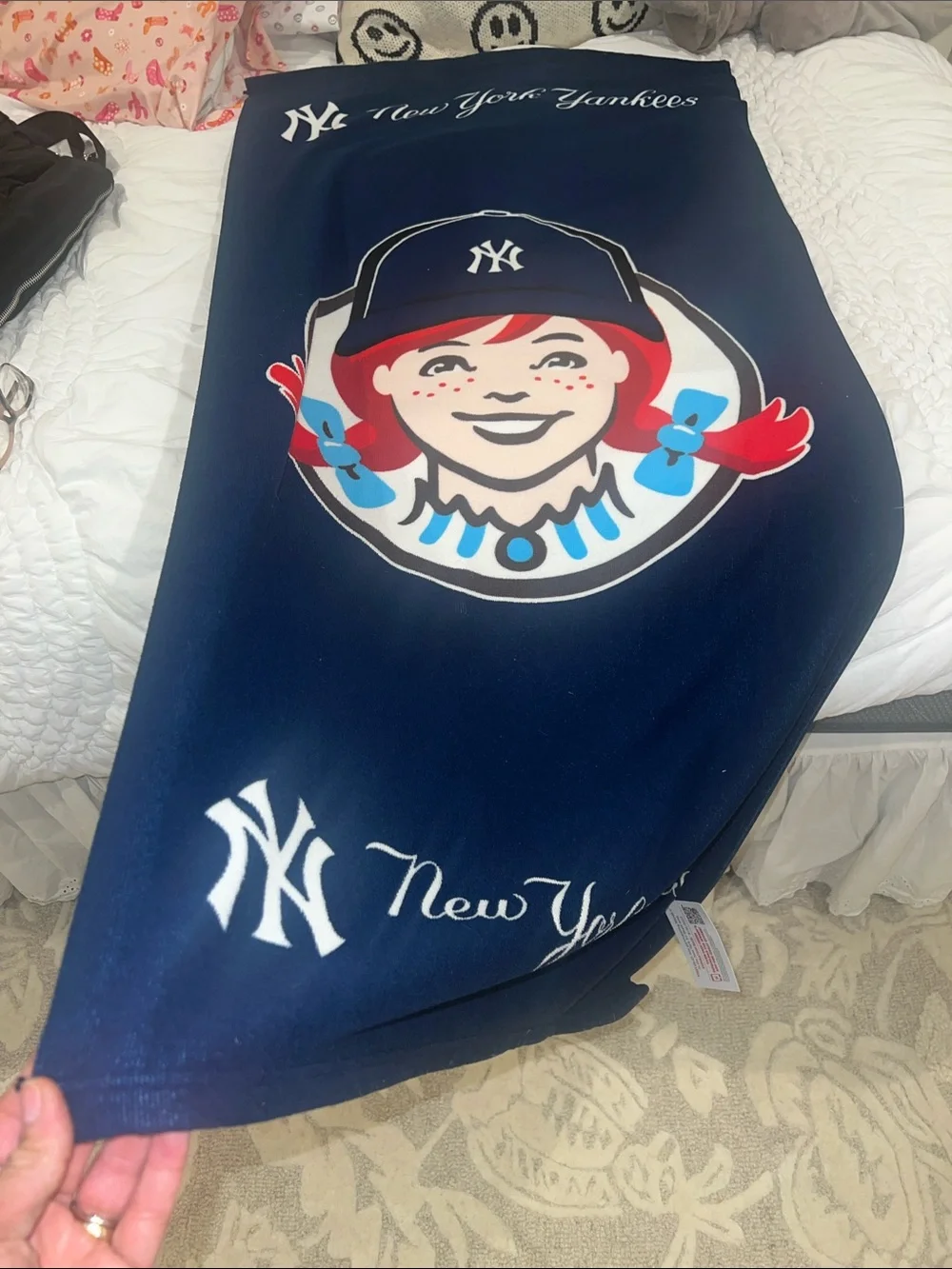 New York Yankees  Towel Wendy's Mashup Navy
